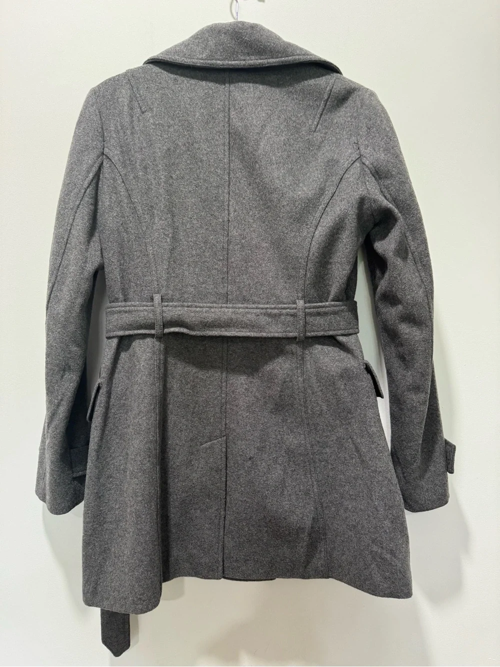 Banana Republic Gray Belted Trench Coat | Very Good Condition